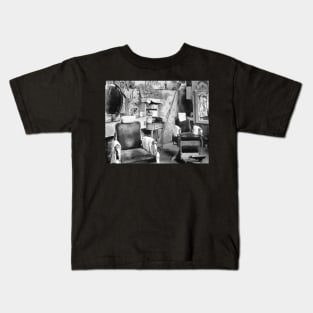 Atlanta Barber Shop, 1936. Vintage Photo Kids T-Shirt